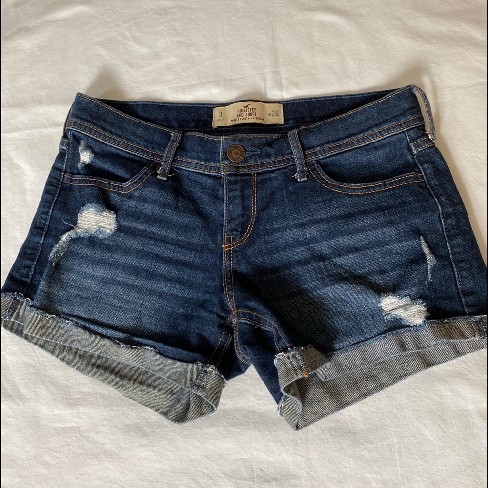 Hollister denim midi shorts
